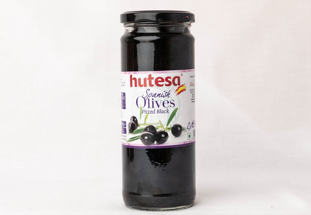 Spanish Olive Pitted Black 450g